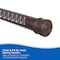 Kenney Mfg Twist & Fit No Tools Spring Tension Shower Curtain Rod, 42-72in, Chocolate KN609L/15V1 - alternate 4